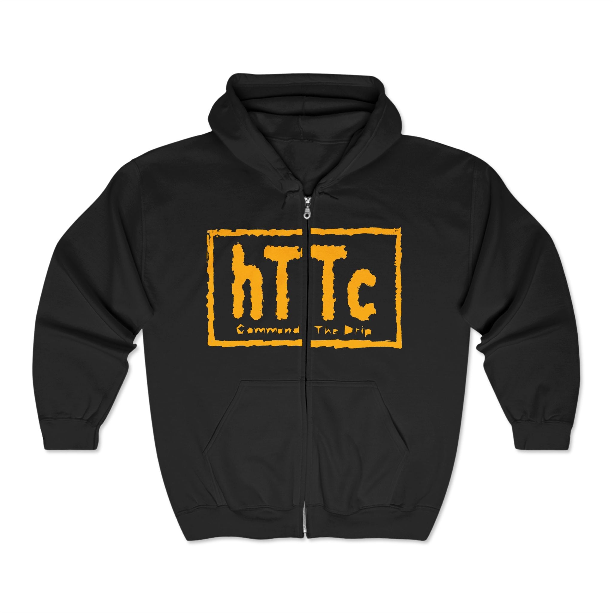 HTTC Unisex Zip Hoodie Trendy Streetwear