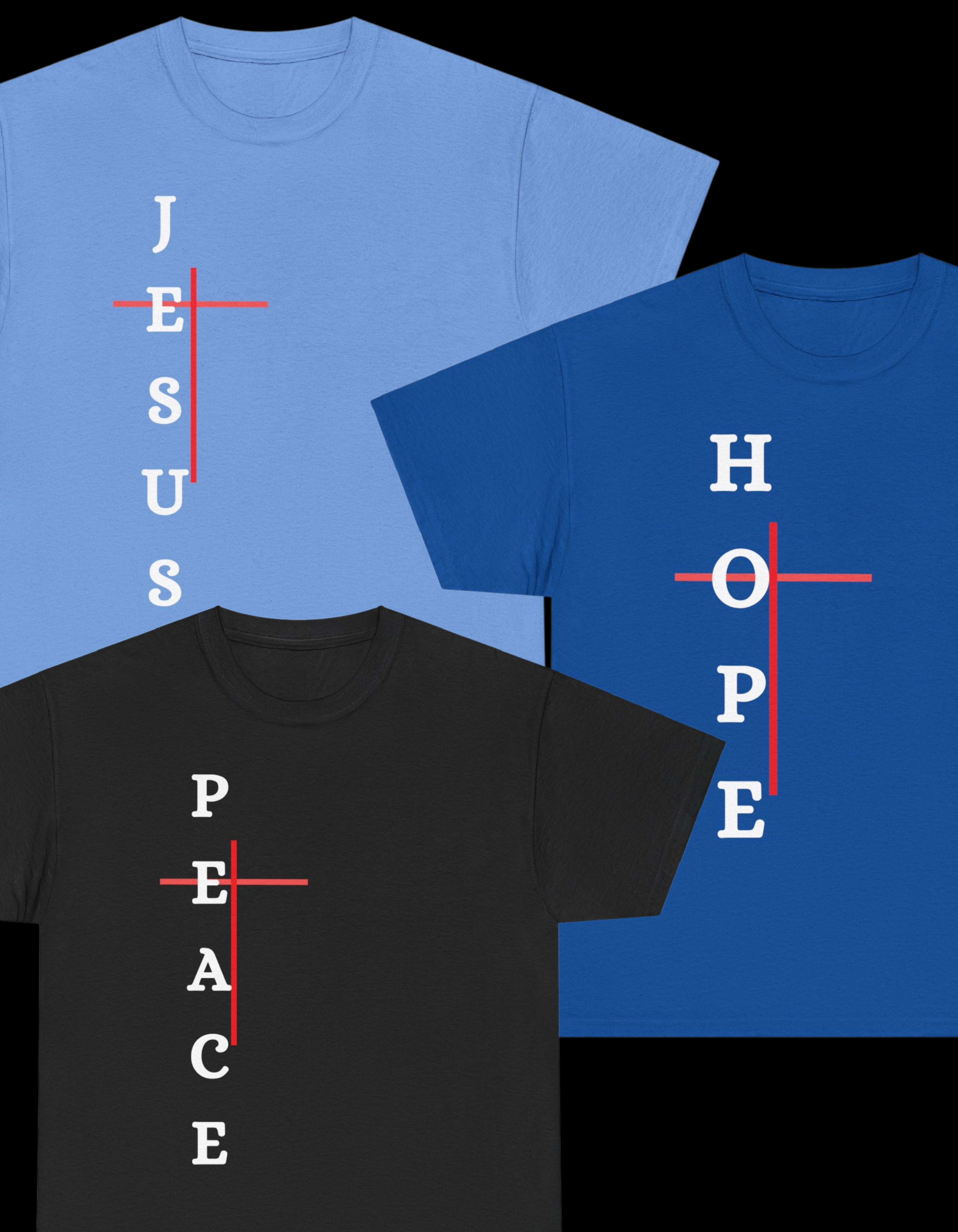 Jesus & Peace & Hope Unisex Tee Shirt